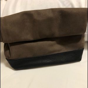 Street Level Brown and Black Clutch